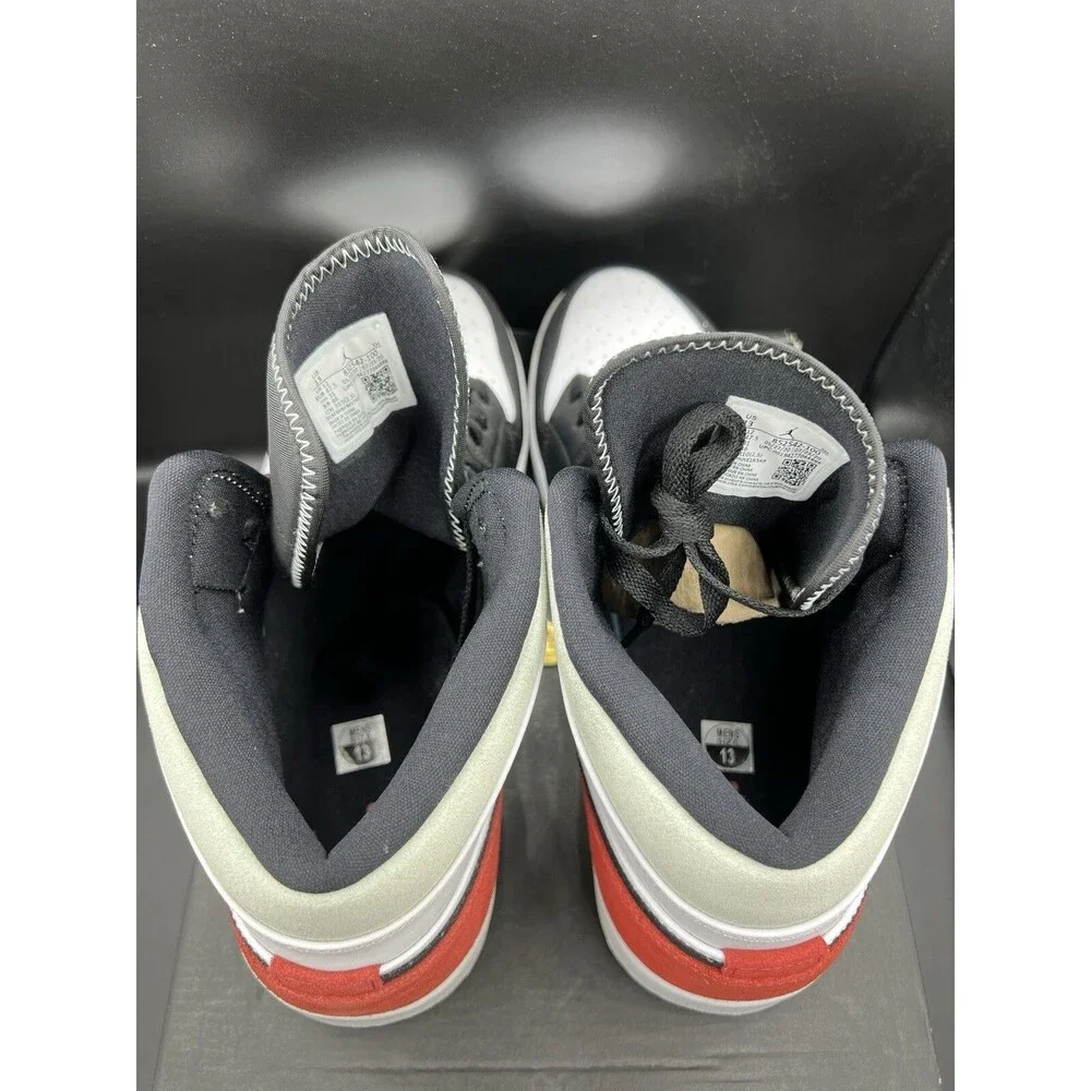 Air Jordan 1 Mid 'Red Black Toe' Men’s Size 13 (852542-100) VNDS OG ALL CLEAN! - Picture 13 of 16